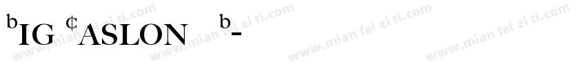 Big Caslon FB字体转换